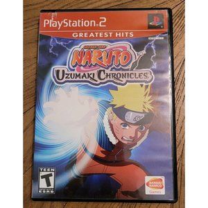 Naruto Uzumaki Chronicles Sony PlayStation 2 PS2 Black Label CIB! Believe It!
